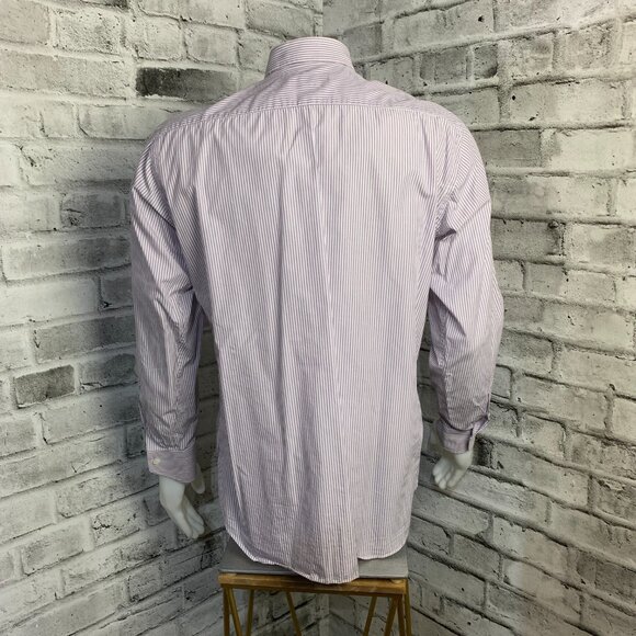 Canali 1934 Designer Striped Dress Shirt - Picture 5 of 13